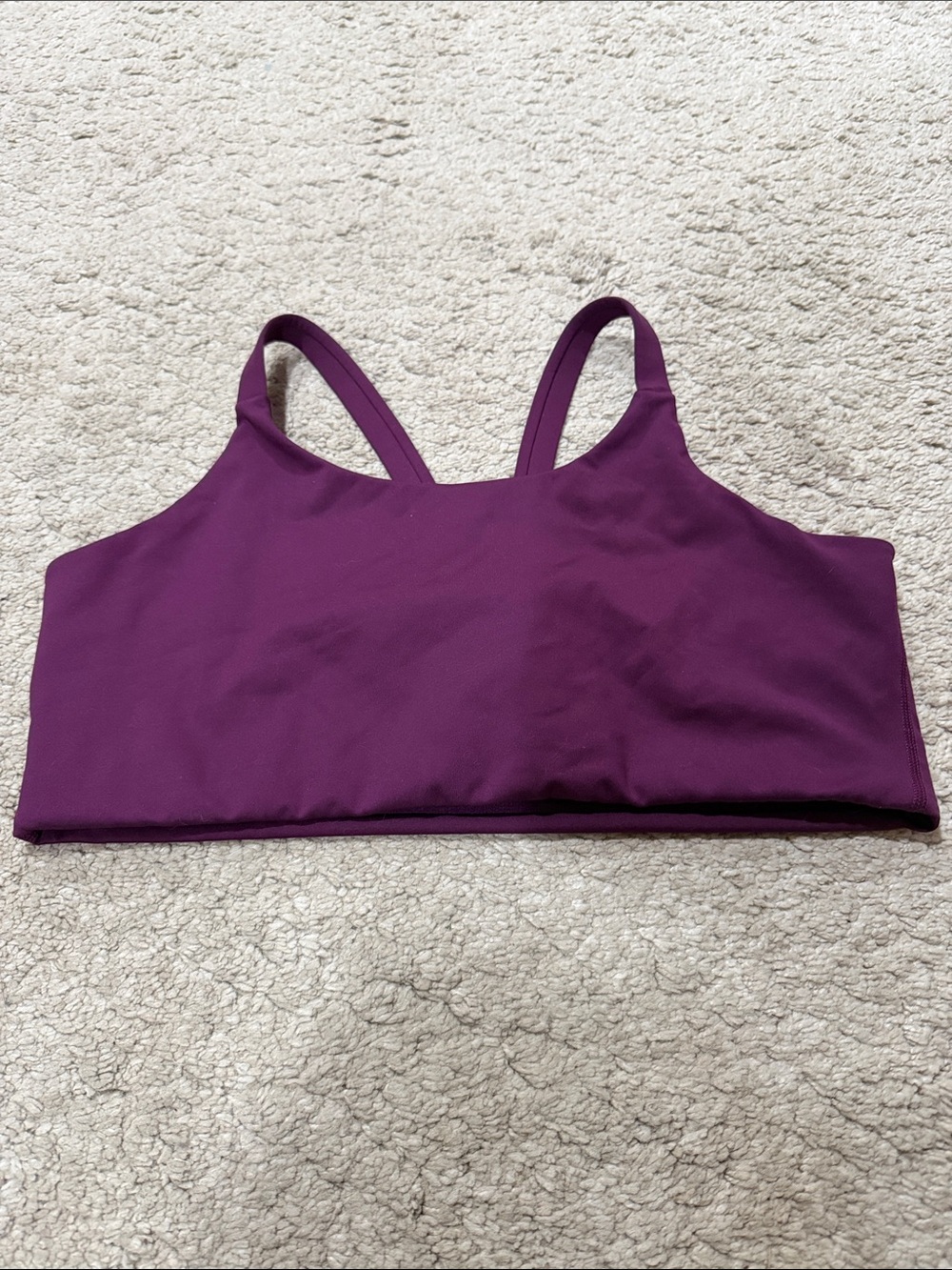 girlfriend collective Plum Purple Sports Bra XXL EUC